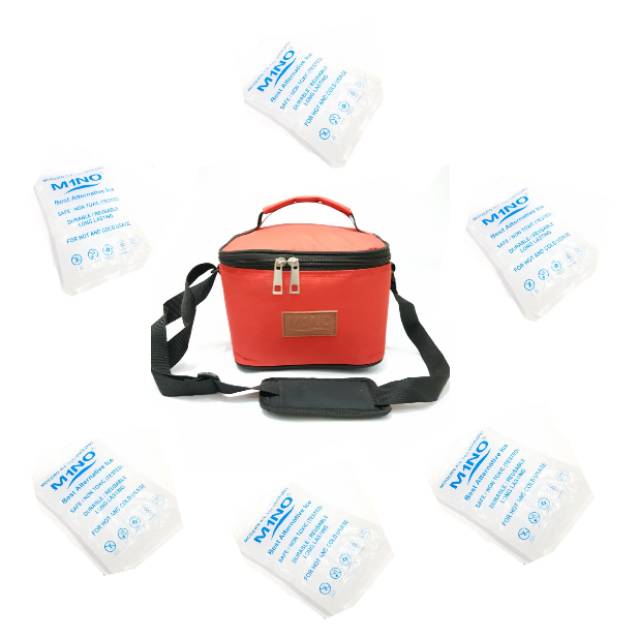 Terlaris ... Cooler Bag Asi Asip + 3 pcs ice gel mino M031 / 5 pcs ice gel mino M051 s1