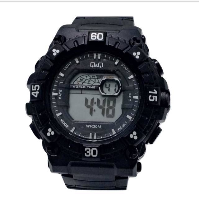 Jam Tangan Pria Anti Air  Sporty Q&amp;Q Digital Rubber QQ003