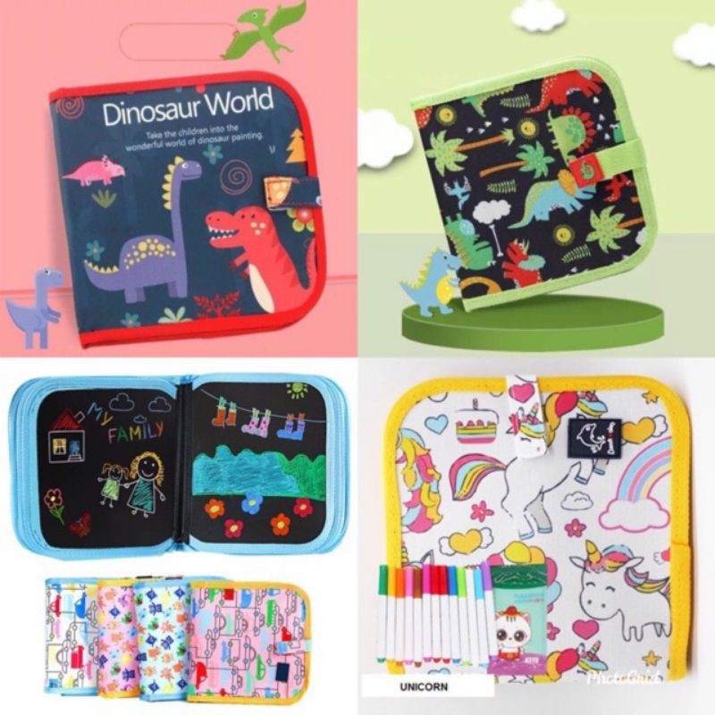 Buku Gambar Portable/ Buku Gambar Ajaib Anak Bisa Dihapus