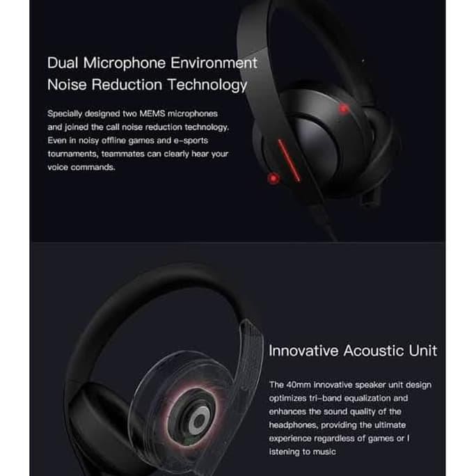 Xiaomi Headset Gaming 7.1 Virtual Surround Sound Engine With Dual Mic Murah