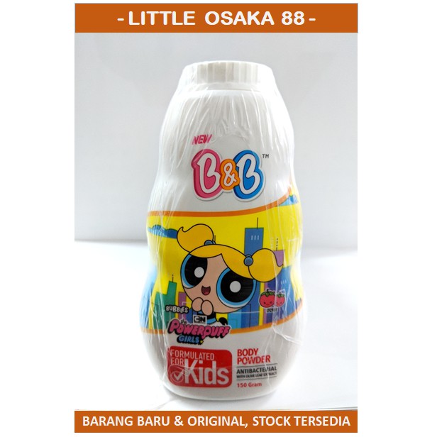 B&amp;B Kids Bedak Body Powder 150 gr Kuning Merah Hijau