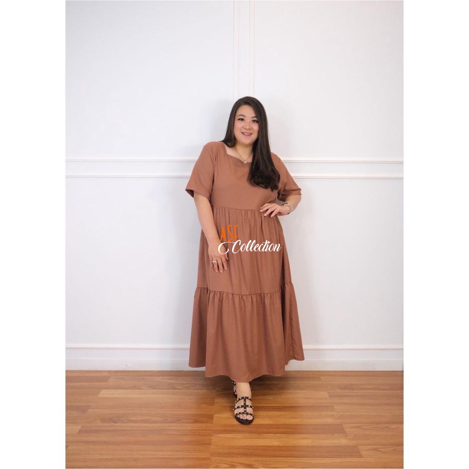 Cherry Dress Wanita Jumbo|Dress bodycon maxsi casual pesta party|Dress sabrina big size|Dress Sabrin