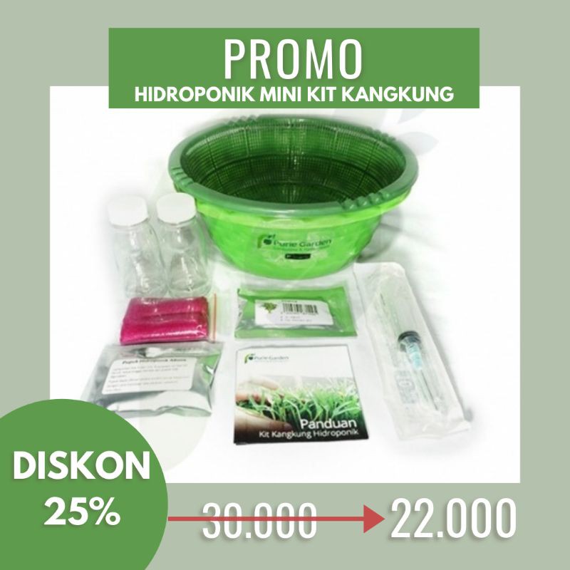 Hidroponik mini kit kangkung