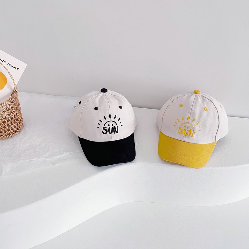 TOPI ANAK LAKI LAKI PEREMPUAN BORDIR SUN / TOPI ANAK BORDIR