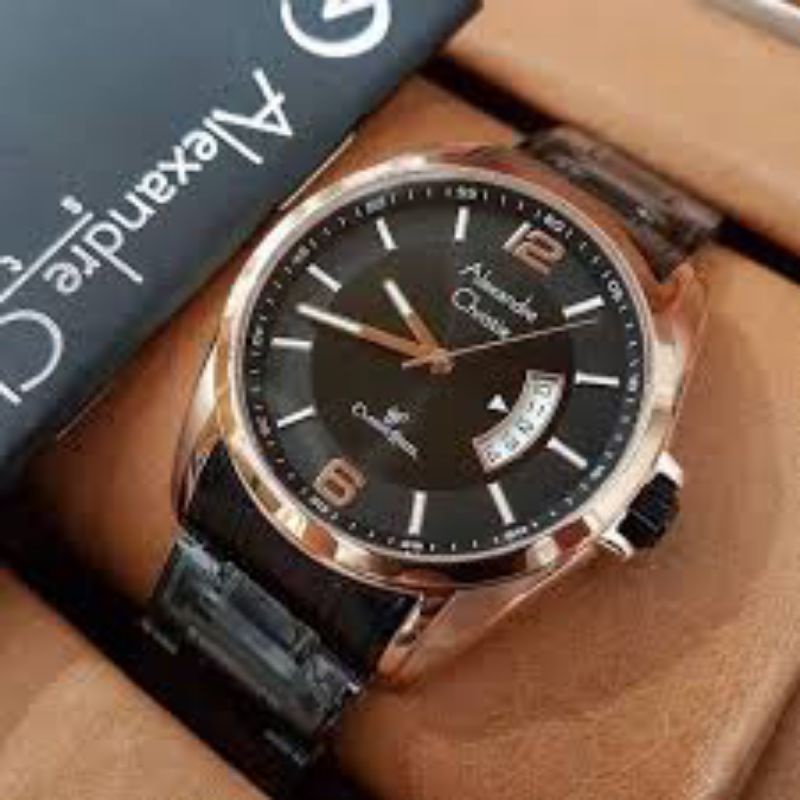 Alexandre Christie AC 8289 MD Men Dial Dual Tone Stainless Steel