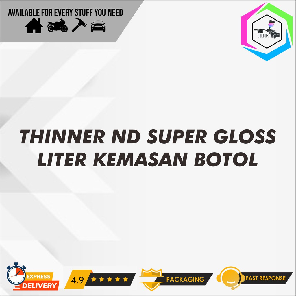 Thinner ND Super Gloss Liter Ecer Kemasan Botol