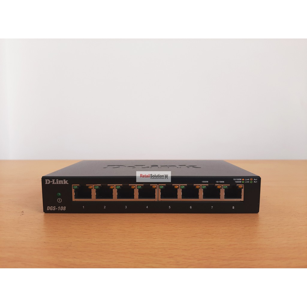 Switch 8 Port Gigabit - DLINK D-LINK DGS108 / DGS-108 / DGS 108