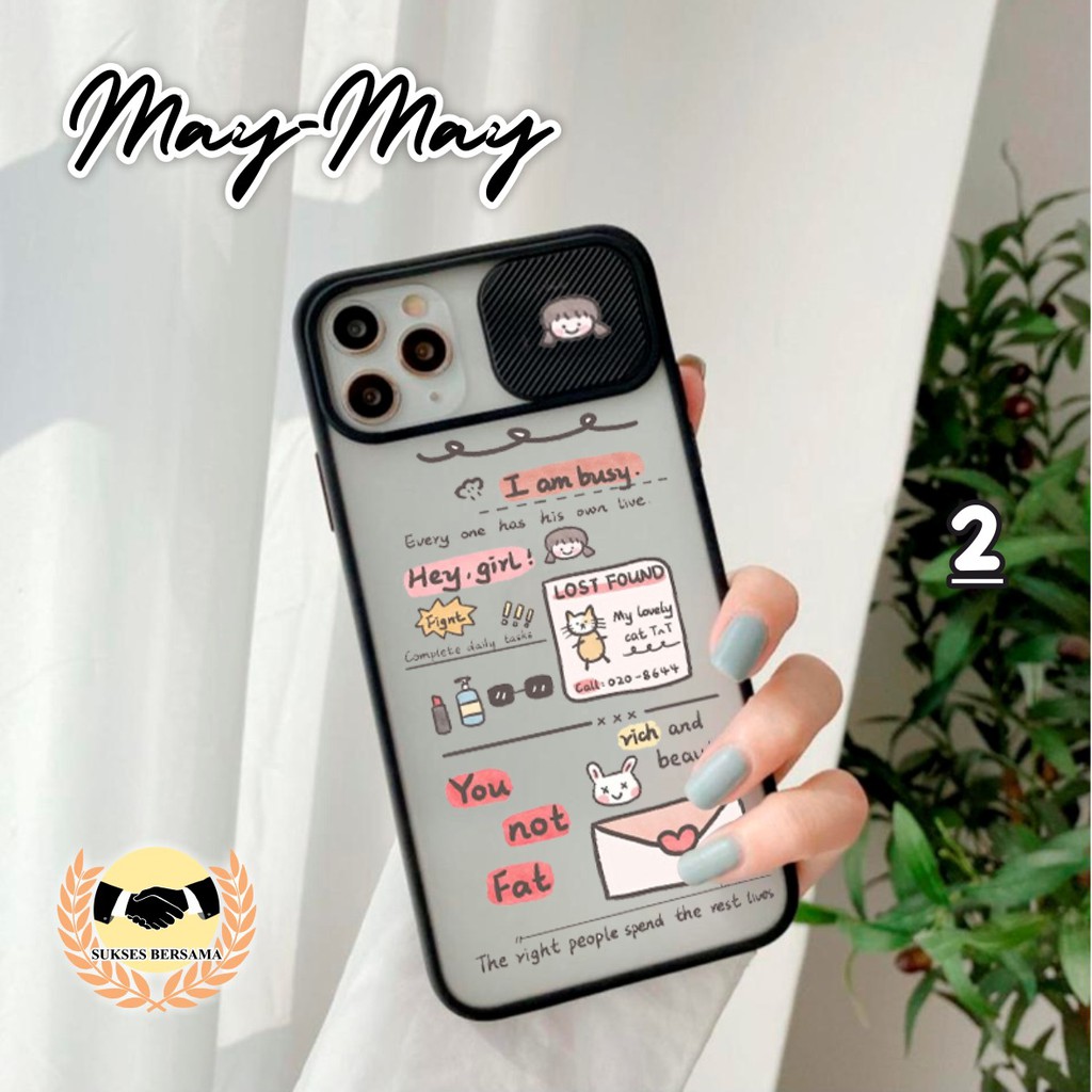 SOFTCASE SLIDE KAMERA MAY MAY OPPO VIVO SAMSUNG XIAOMI REDMI REALME IPHONE ALL TYPE BSB4811