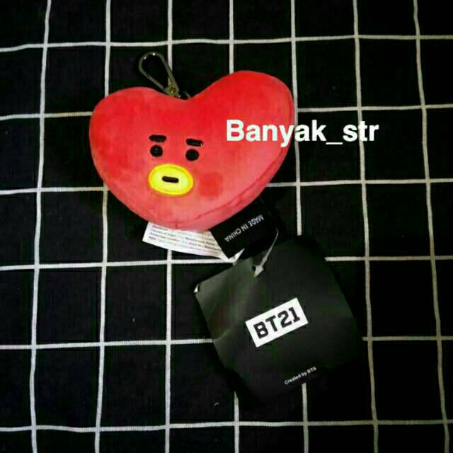 [READY STOCK] BAG CHARM COOKY TATA BT21 / GANTUNGAN KUNCI BONEKA KOYA RJ SHOOKY TATA COOKY TATA BT21