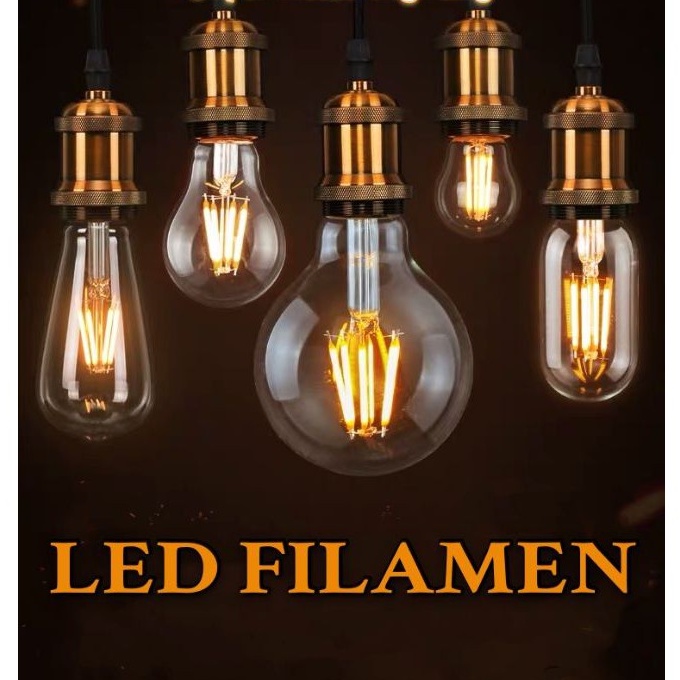 [WS] LAMPU FILAMEN LED 4W/ FILAMEN EDISON 4W/ BOHLAM CAFE ST64 4W LED