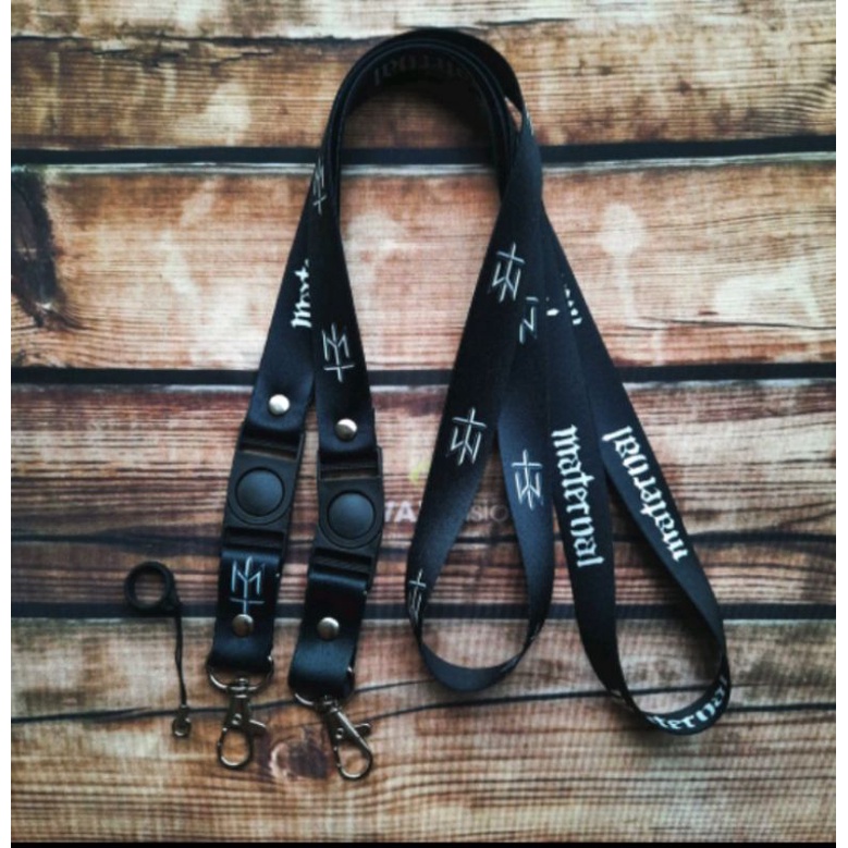 

Lanyard Gantungan Id Card printing Motip Nama Material Dan Logo Maternal