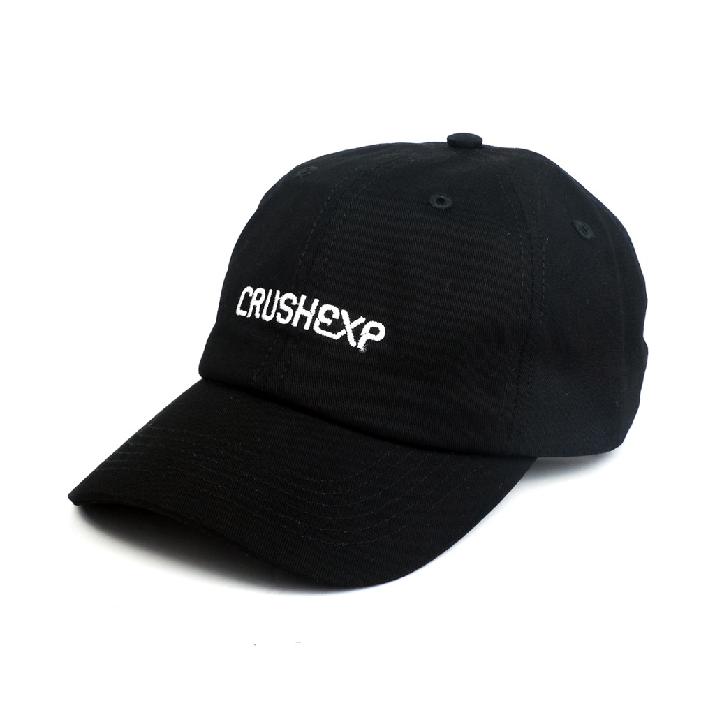 CRUSH EXP Polocaps STC0169 - BLACK / Polo Caps Baseball Hitam Pria