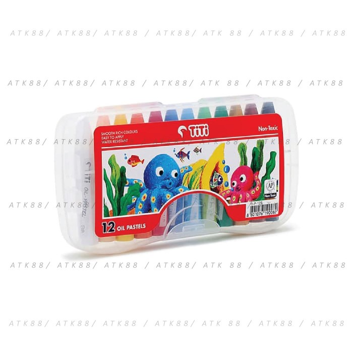 

PASTEL-DRY-OIL- KRAYON / CRAYON TITI 12 OIL PASTELS TI-P-12S -OIL-DRY-PASTEL.