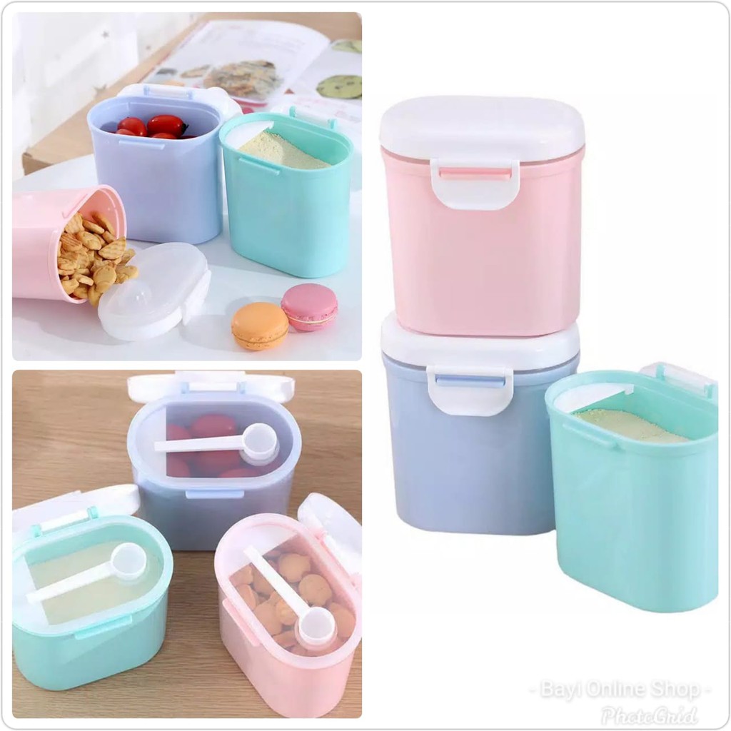 (BC) Kotak Tempat Penyimpanan Susu Bubuk Makanan Toples (bukan baby safe)