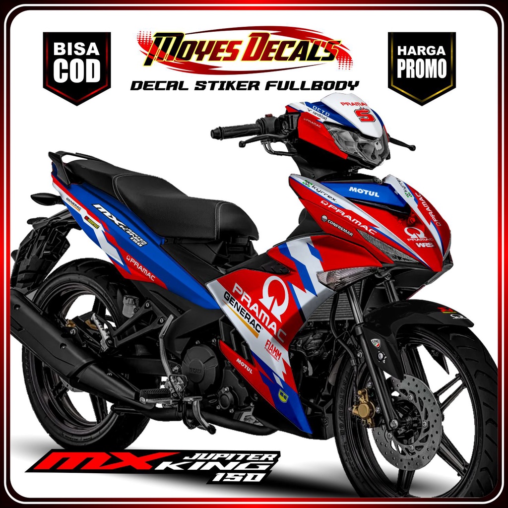 decal mx king new/old stiker yamaha mx king baru/lama Sticker decal jupiter mx king, Striping jupite