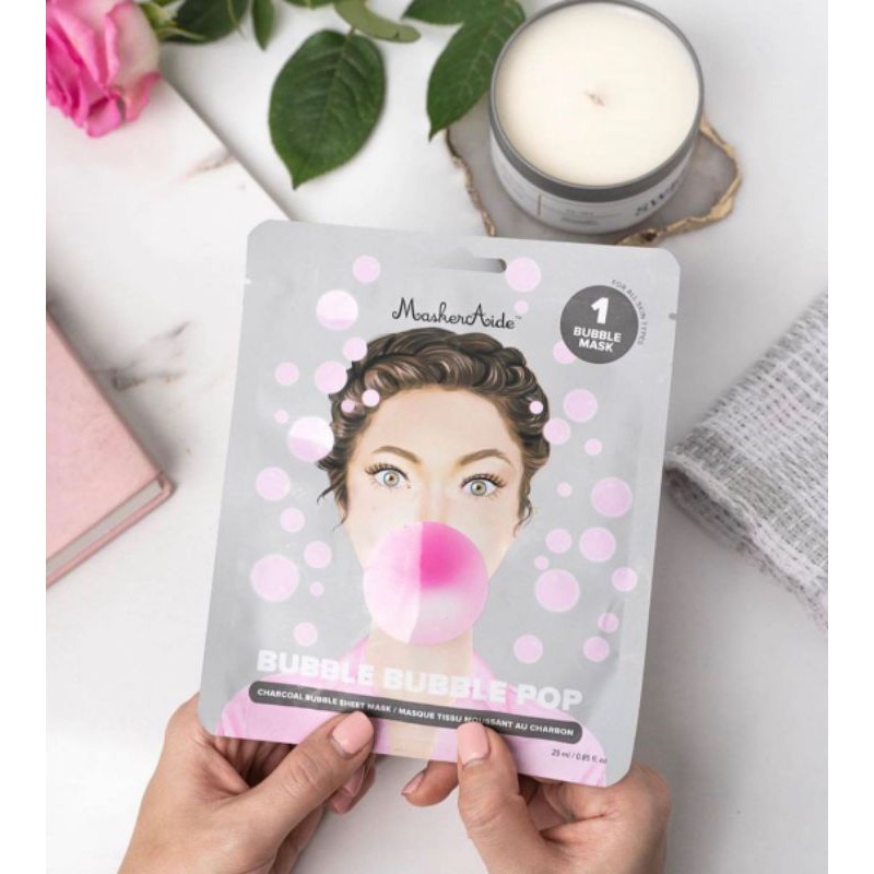 Maskeraide Bubble Mask Charcoal - Masker Busa Korea