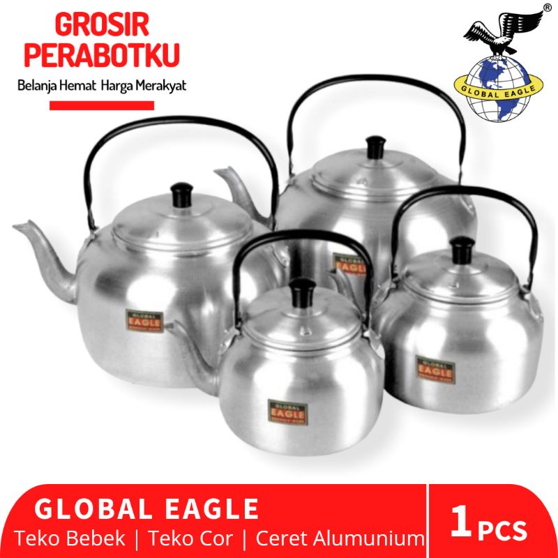 Teko Cor Alumunium 16 18 20 22 24 26 28cm Global Eagle / Ceret / Teko Bebek / Teko Air / Kettle Air