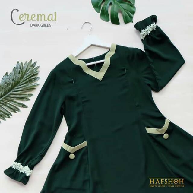 Gamis set abaya syari Hafshoh Amala hafshah ceremai Preloved