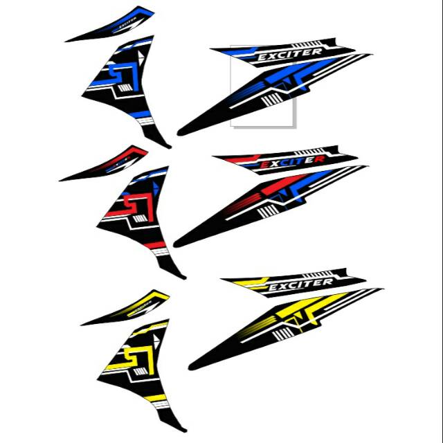 Striping sticker mx new 135 exciter LC135