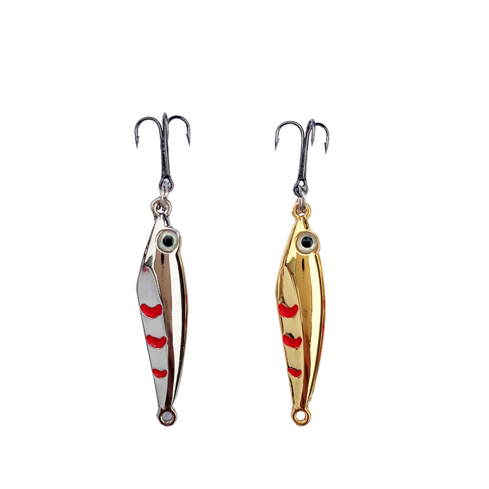 Shengyao 1Pcs Metal Jig Spoon Umpan Pancing 2.5g 4.5g Swimbait Fishing Lure Ikan Bass Wobbler Kail Sinking Jigging Tackle