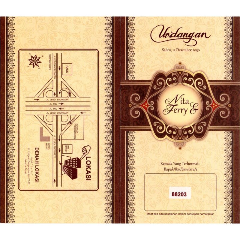 BLANGKO UNDANGAN ERBA 88203/2503