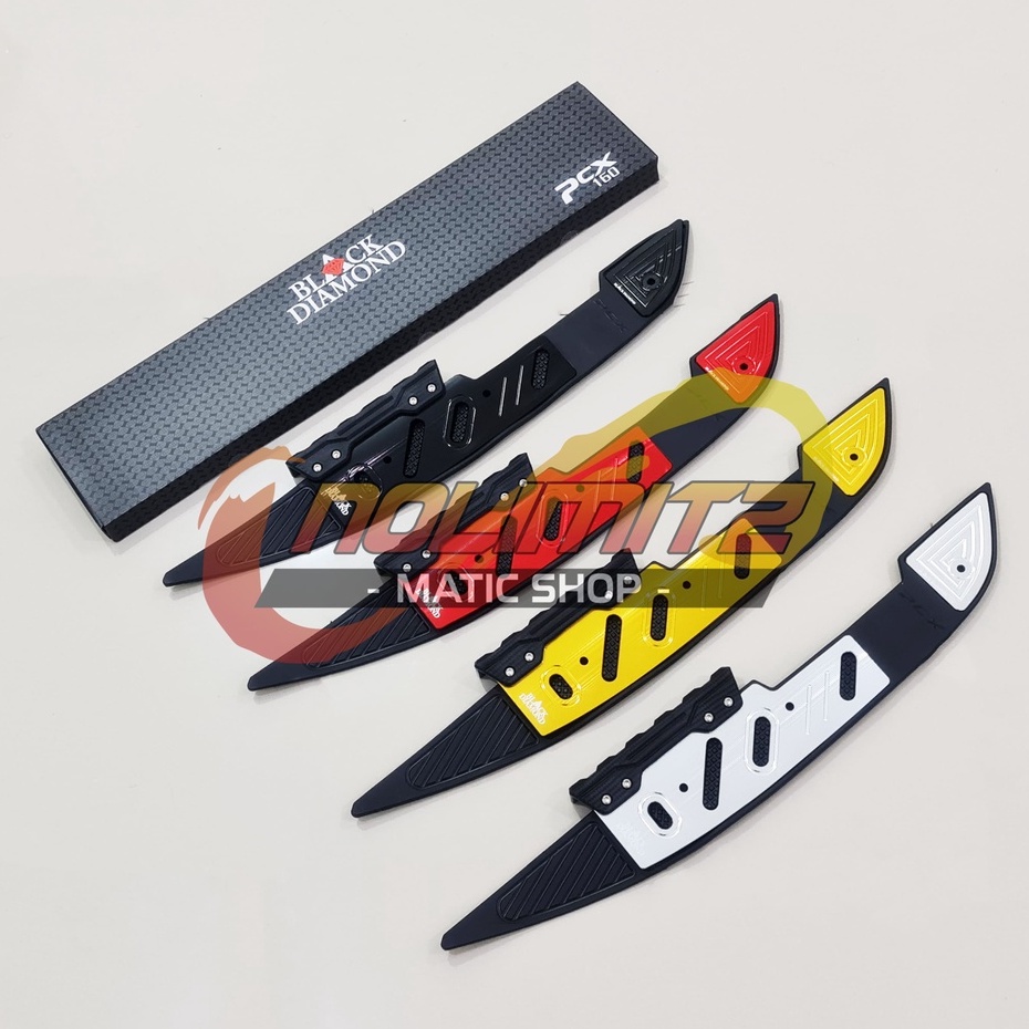 Floorboard Bordes Karpet Pijakan Kaki Black Diamond CNC PCX 160