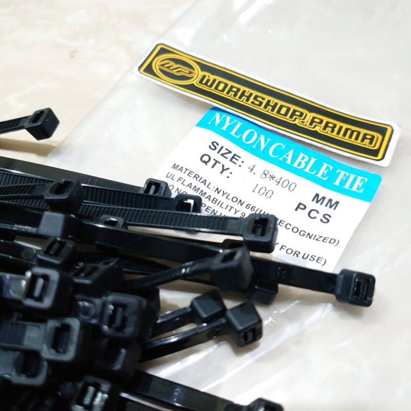 Tali Kabel Tis Cable Ties insulock Insulok ripet 4 x 400mm 400 mm panjang 40cm 40 cm