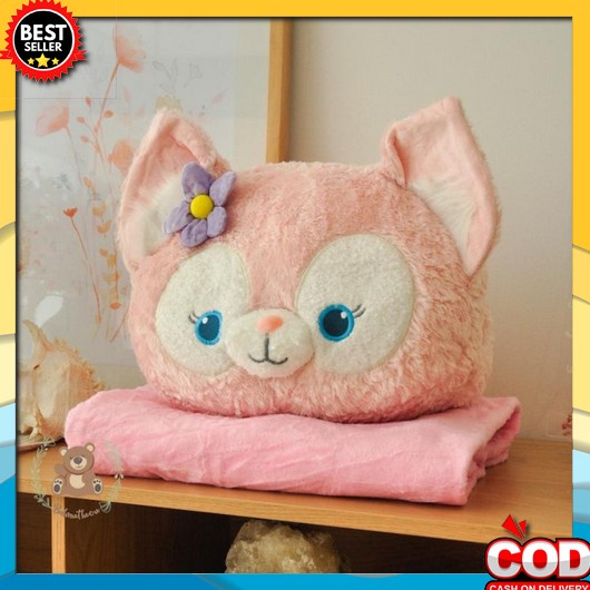 Selimut Bulu Halus Jumbo Motif Lv Dewasa Keren List Super Tebal Berkualitas Tinggi SN67 Bantal Selim