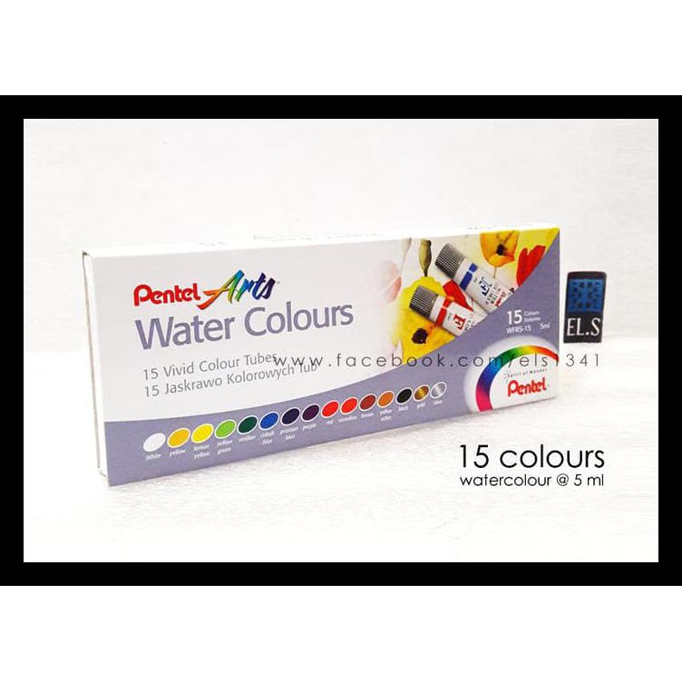 

READY STOK PENTEL WATER COLOR 15 WARNA ( CAT AIR ) PERALATAN MELUKIS MURAH