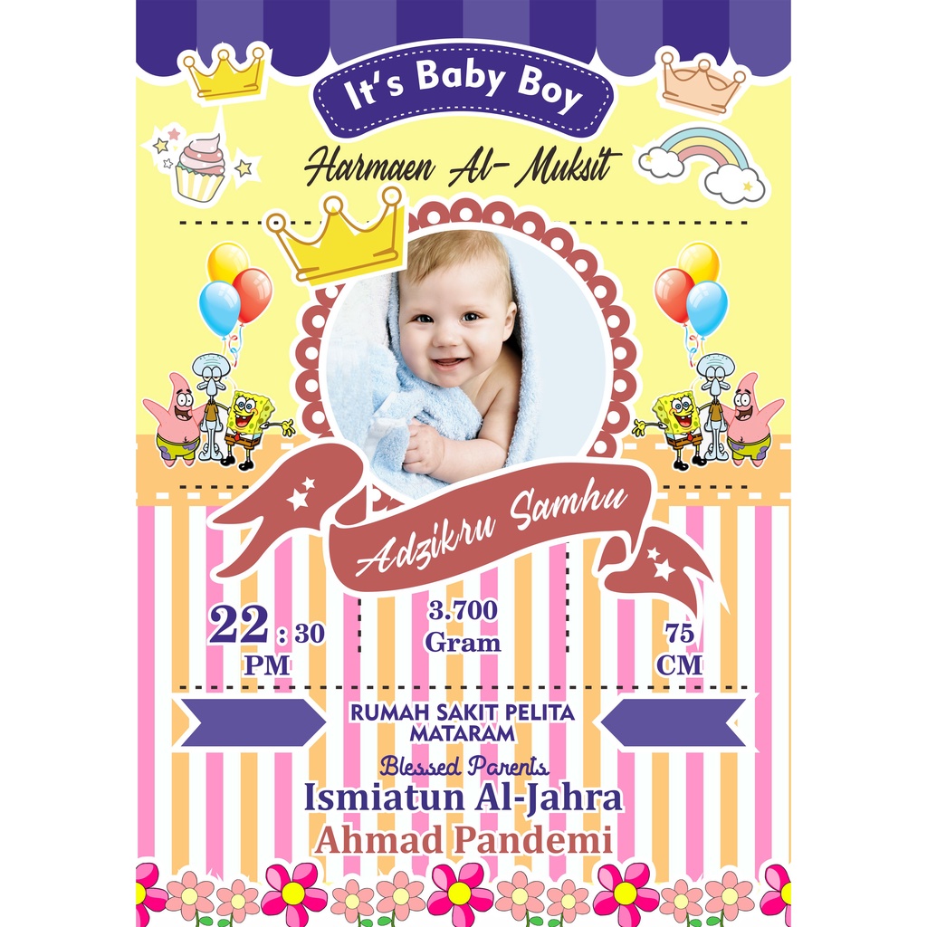 CETAK BIODATA BAYI UKURAN BESAR 17R/12Rs (48x32)cm-41