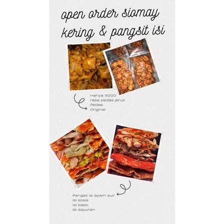 

siomay kering