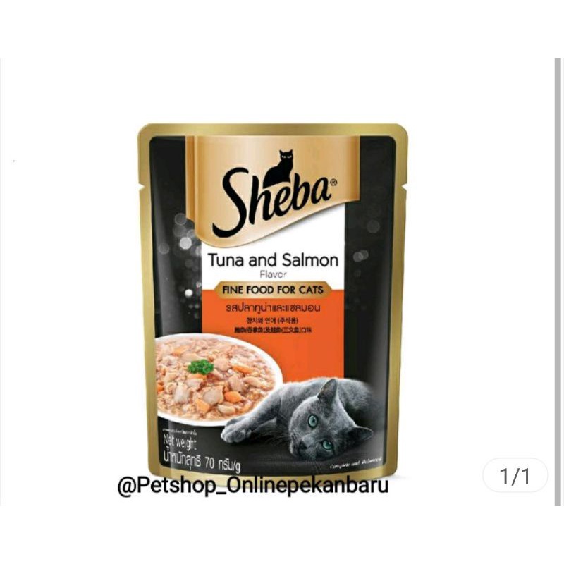 Sheba Pouch Tuna & Salmon