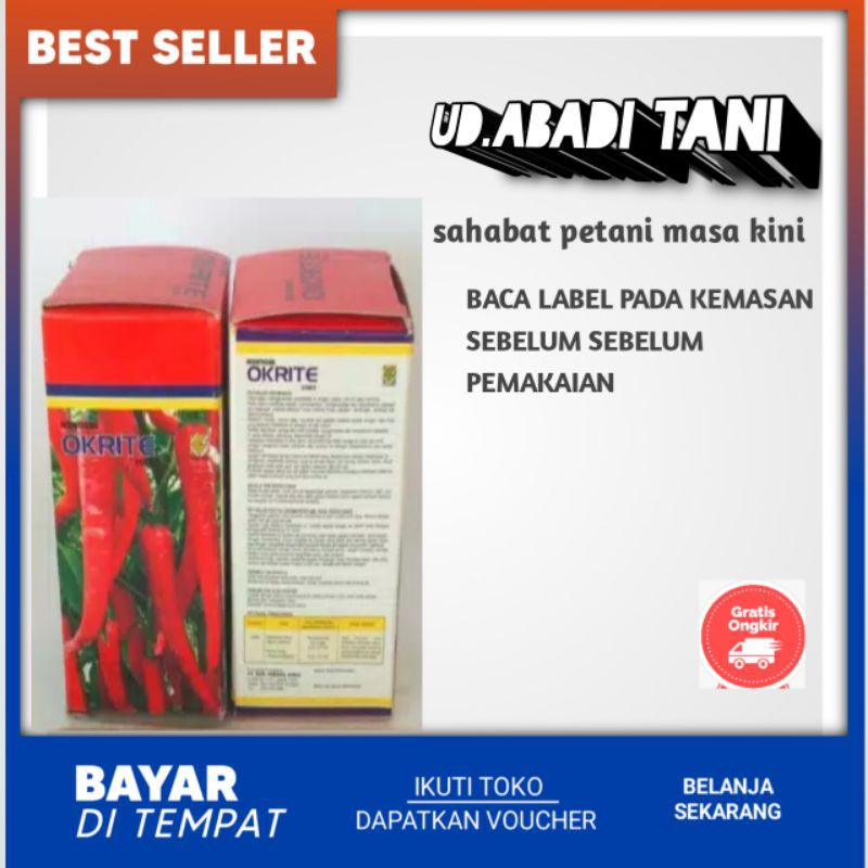 Insektisida OKRITE 20EC | Obat Pengendali Hama Kutu Daun Tanaman Cabai 100ML