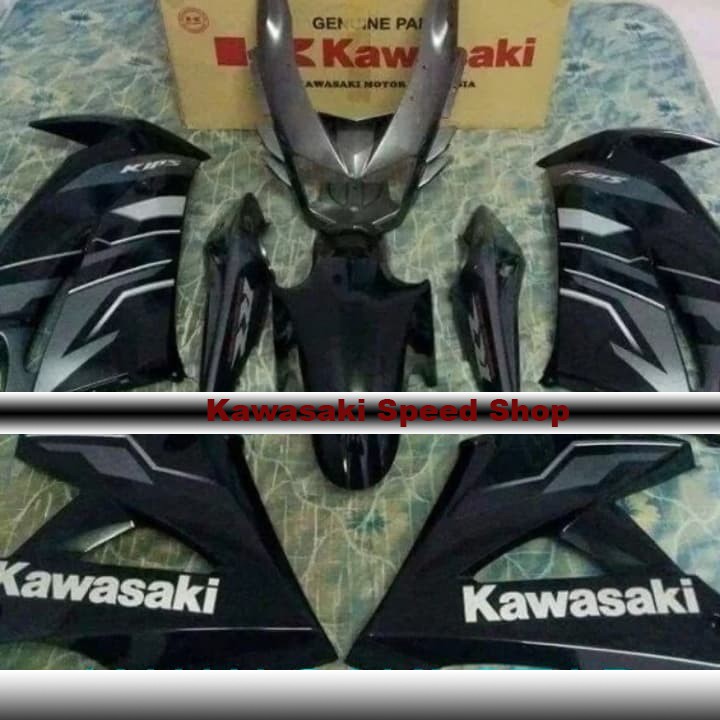 Body Fairing Full Set / Upgrade fairing atas bawah  Ninja RR New Grey 2015