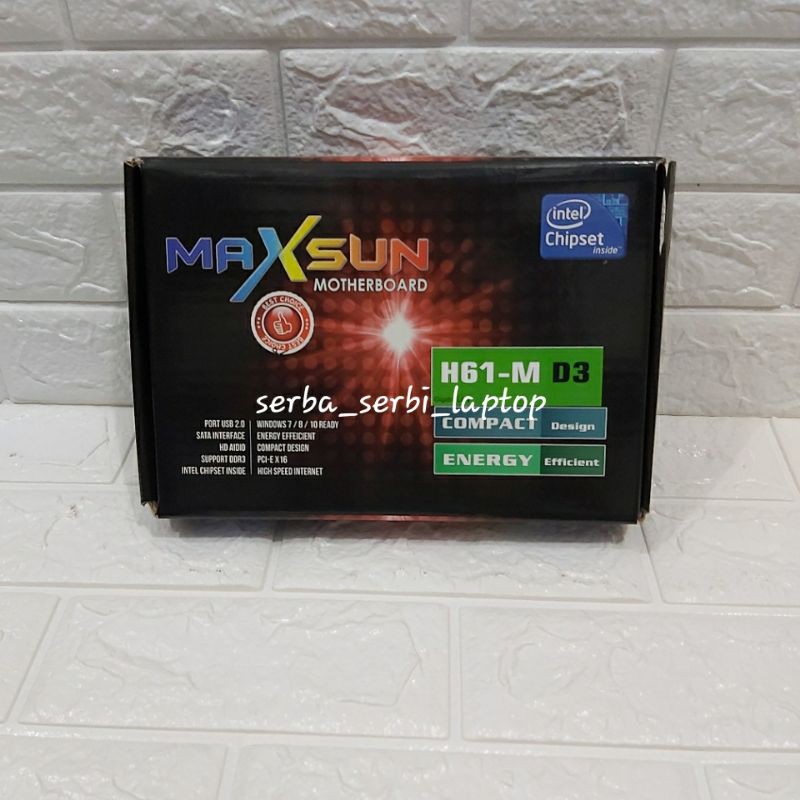 Jual Motherboard Maxsun h61 Socket 1155 termurah bergaransi