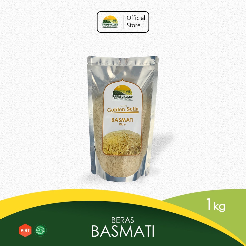 

Beras Basmati | Creamy Golden Sella Basmati Rice 1Kg Twinpack