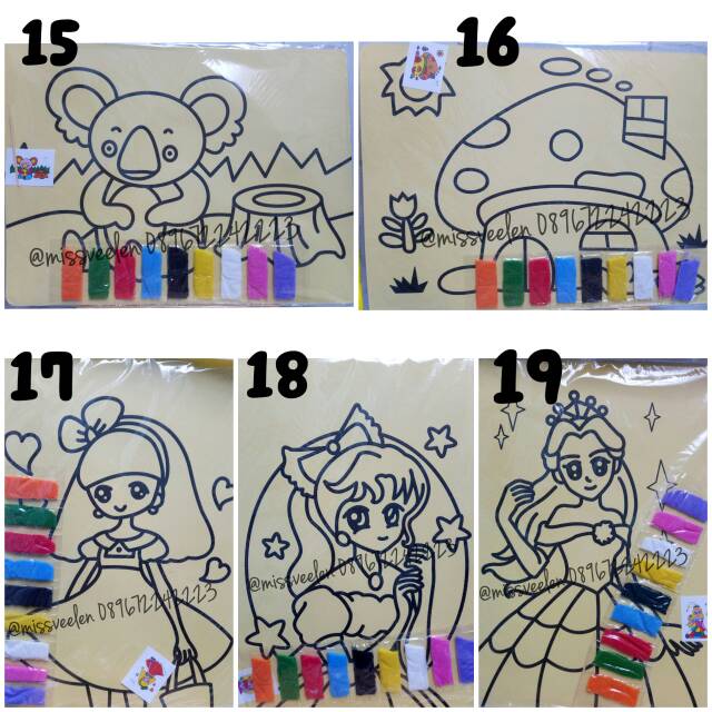 

[part 3] Lukis Pasir Warna A4 / Mewarnai Pasir ukuran A4 / sand painting