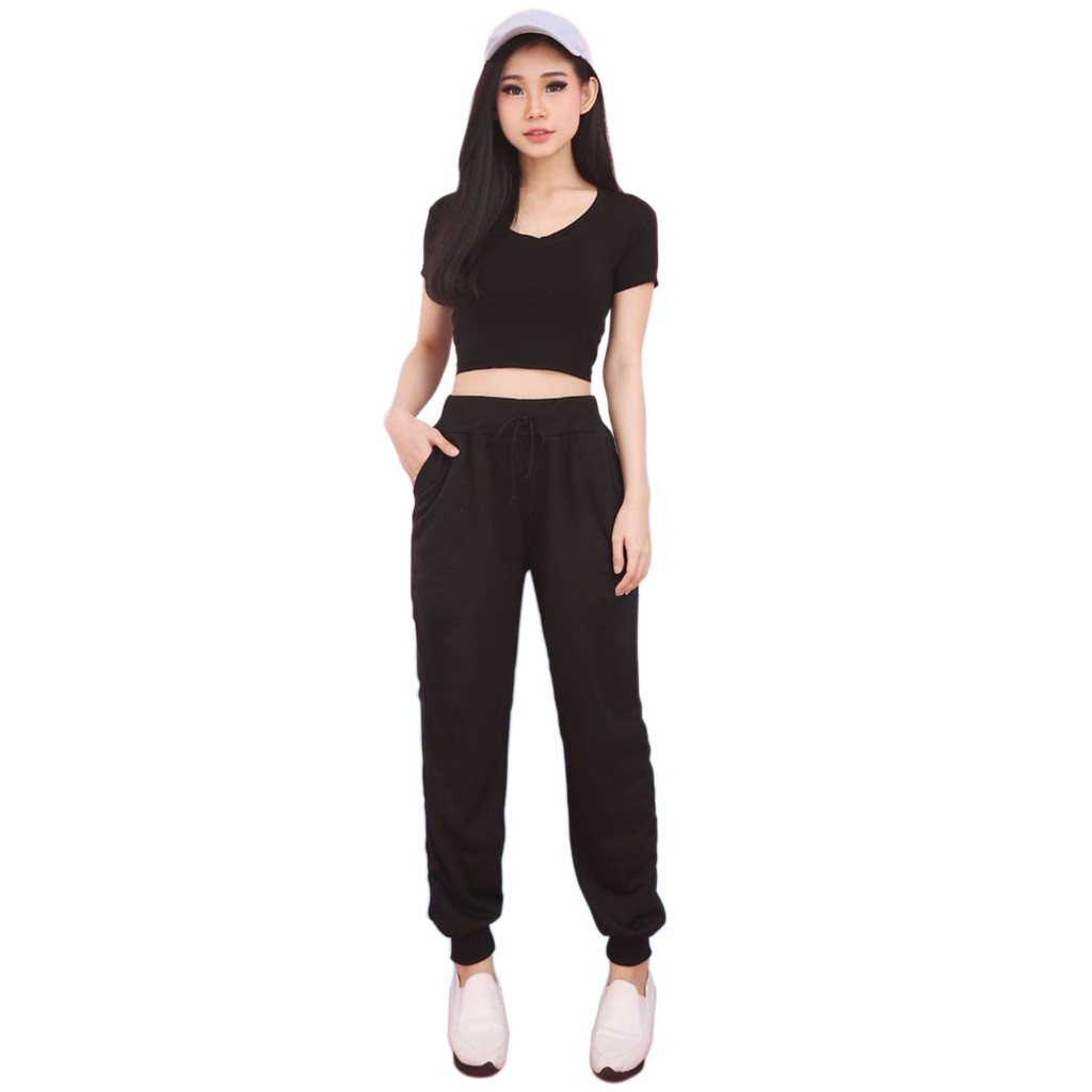 Bess - Celana Jogger Murah Wanita /Celana JOGGER SADA