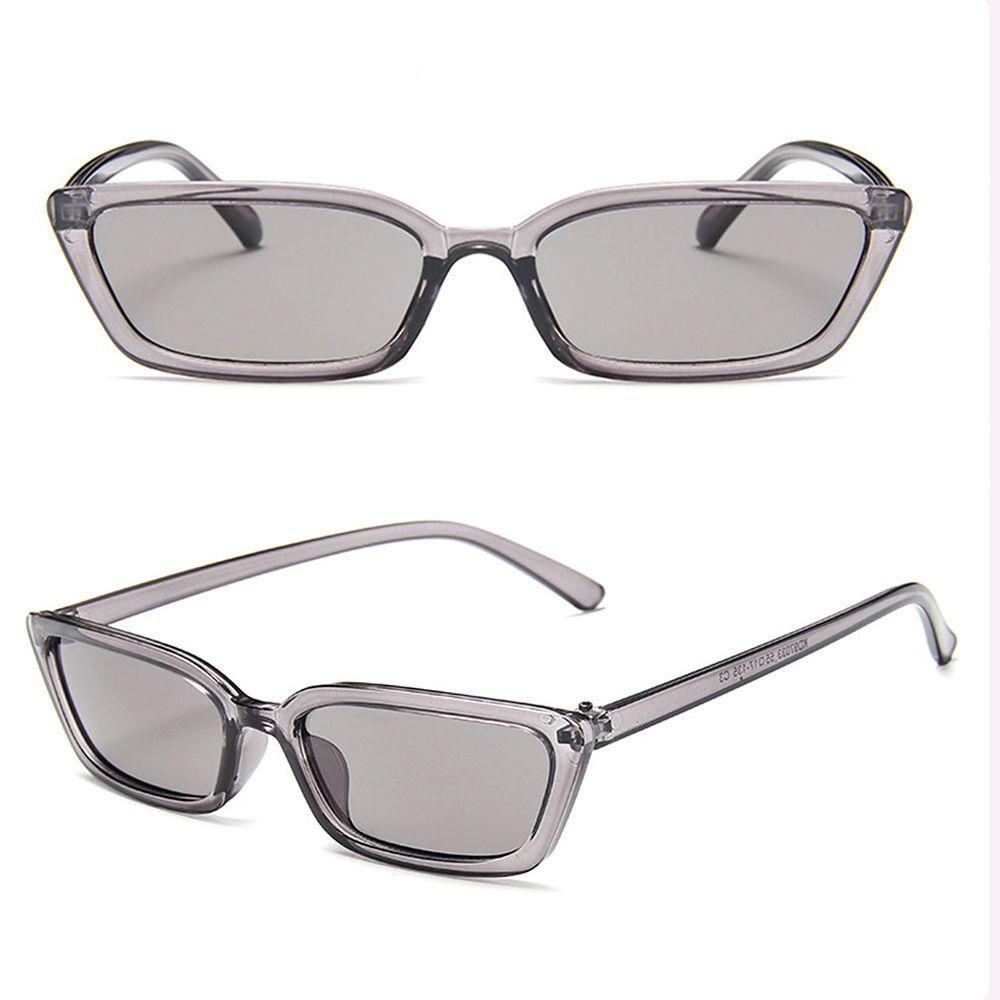 [Elegan] Blocking Sunglasses Kacamata Pantai Klasik Pria Wanita Plastik Persegi Panjang Kecil Warna Permen Shades