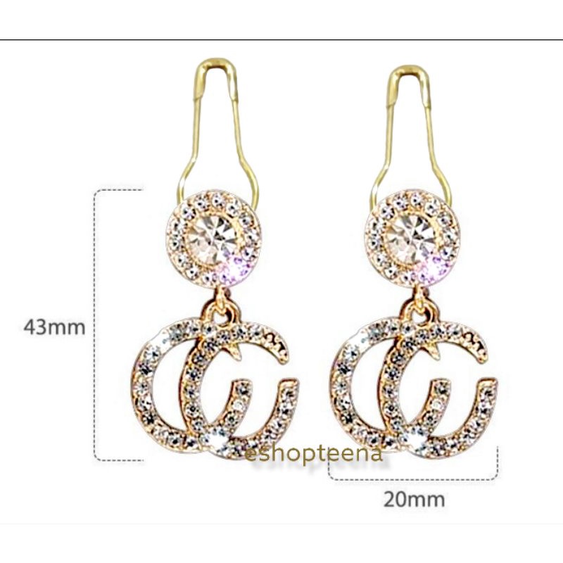 A148 anting hijab GG full mata_anting jilbab