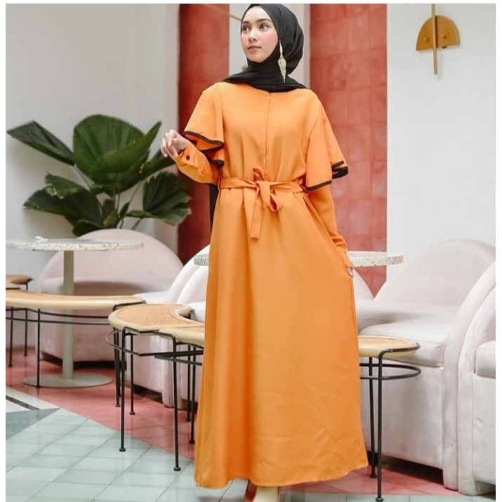 Olshop Mugfa New Gamis Bizza Dress 2021