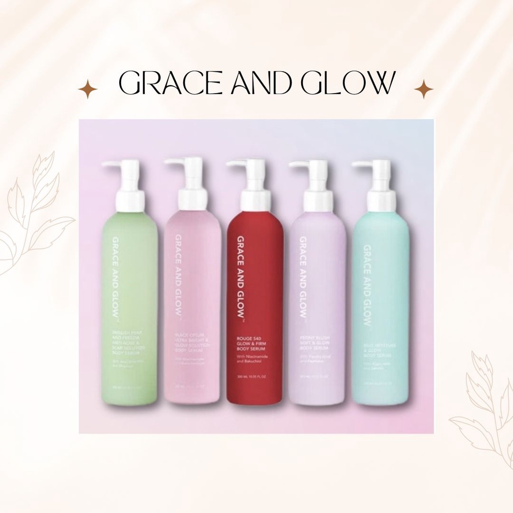 Grace and Glow Body Serum Black Opium - English Pear - Miss Moisture - Peony Blush - Rouge [Grace &amp; Glow Body Serum]