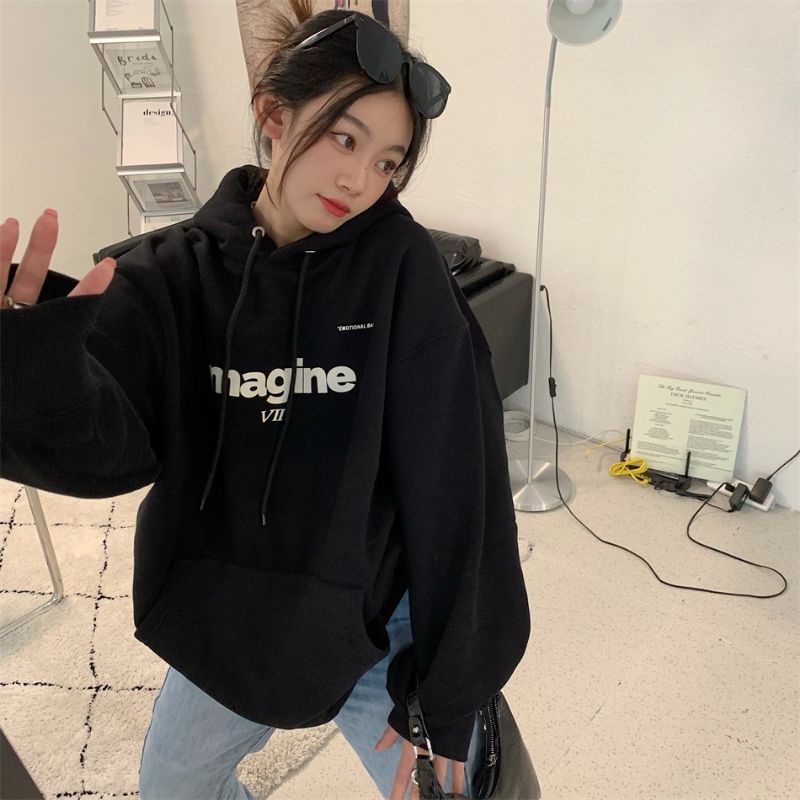 Hoodie Big Size [S - XXXXXL(6XL)] Jaket Sweater IMAGINE Imagino Korean Fashion Emotional Balance Jumbo OVERSIZE 6XL 5XL 4XL 3XL 2XL XL L M S