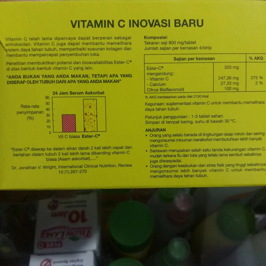 HolistiCare Ester C Vitamin C 4 Tablet Dus isi 12 Strip EsterC