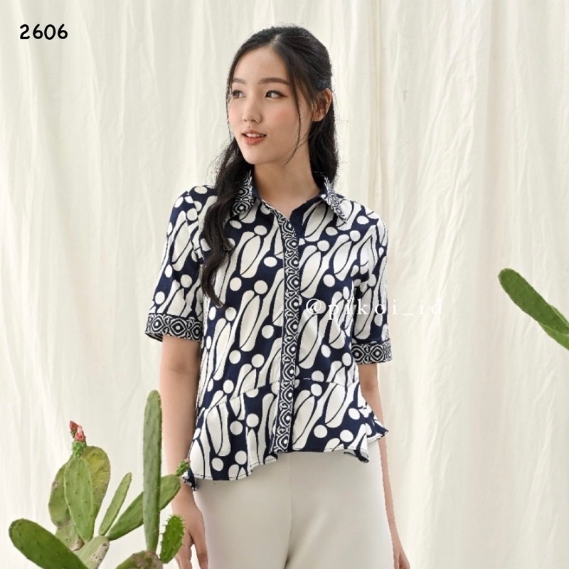 Batik cewek murah / baju batik murah / atasan batik murah / baju batik kantoran wanita murah / 288