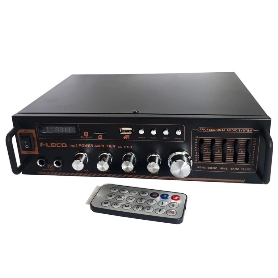 Amplifier FLECO SC-111BT Bluetooth Karaoke + Mp3 player + FM Radio