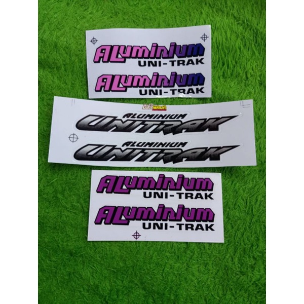 STICKER ARM ALUMUNIUM UNITRACK ARM NINJA R NINJA SS DAN NINJA RR KHUSUS ARM UNITRACK DAN DKT DAN ORI