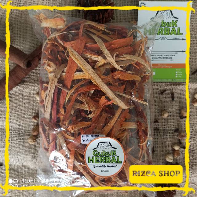 

SECANG KAYU KERING SERUT MANUAL 100 GRAM - Caesalpinia Sappan - MURNI RIZ