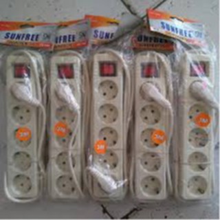 STOP KONTAK + KABEL 2, 3, 4, 5 LUBANG + 1,5M, 3M, 5M / COLOKAN KABEL