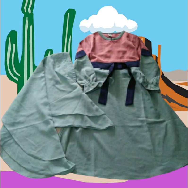 gamis anak muslim perempuan 3 tahun
